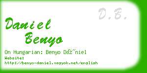 daniel benyo business card